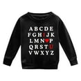 thumbnail image 4 of JAKANYQ Enfant en Bas Âge Manches Longues Cœur Amour Imprimé Col Rond Sweat à Capuche Pull Noir 6-7 Ans, 4 of 4