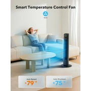 Tower Fan for Home, TaoTronics 36 Standing Floor Fan, 70° Oscillating Quiet Cooling Fan, Remote Control, 3 Modes, 3 Speeds, LED Display, 12H Timer