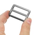 thumbnail image 4 of Uxcell Tri-Glide Slide Buckle for Metal Webbing Straps, Adjustable Fastener for Backpacks and Clothing Accessories Gray-Black, 4 of 6