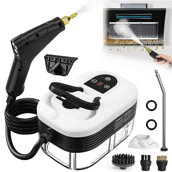 Steam Cleaner, 2500W High Pressure Handheld Steamer, Handheld Steam Cleaner, 10s Fast Heat-Up & 40.58OZ Large Tank, Portable Multi Steam Cleaning for Car Detailing,Window,Couch,Carpet,Furniture