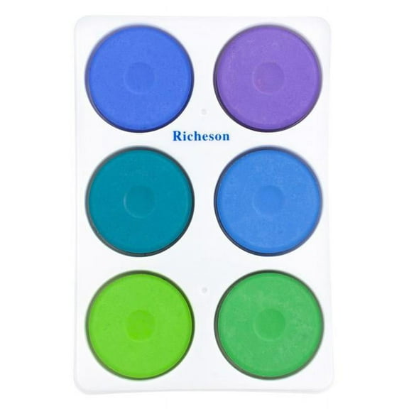 Richeson Cool Colors Tempera Cake Set