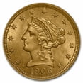 thumbnail image 2 of 1906 $2.50 Liberty Gold Quarter Eagle MS-63 NGC, 2 of 3