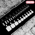 thumbnail image 1 of HLONK 1000pcs Toe Nail Tips  10 Sizes Short Square Toenails  Full Cover Fake Toenails, 1 of 5