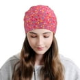 thumbnail image 2 of Xecao Colorful Sprinkles Donuts Print Beanie Knitted Hat for Men Women, Winter Fashion Knit Cuffed Caps Unisex, 2 of 7