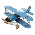 thumbnail image 6 of OUNONA  Airplane Model Aircraft Ornaments Antique Decorations Man Blue, 6 of 8