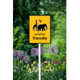 thumbnail image 4 of Slow Wildlife Crossing Sign With Stake For Neighborhoods Yard Farm Aluminium Caution 4.6x6inch Farm Decorations Yard Lawn Walkway Decorations Animal Signs, 4 of 5