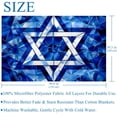thumbnail image 5 of Flag of Israel Custom Microfiber Throw Blanket: Soft and Warm Printed Blanket for Sofa, Bed, Couch, Office, Camping. for Blankets & Throws., 5 of 6