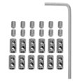 thumbnail image 1 of HONMEET 1Set Silver Wire Rope Cable Fasteners with Wrench Durable Locking Pin Keeper for Home Use, 1 of 8