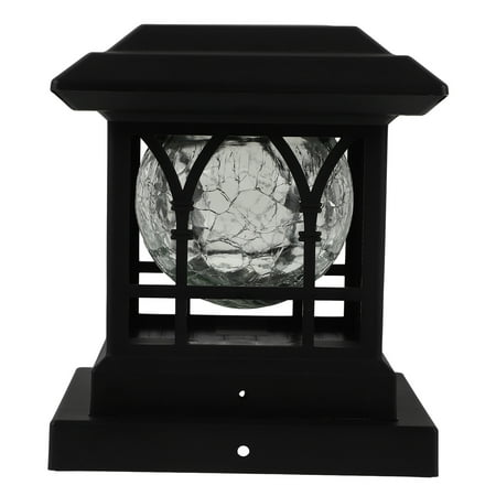 

Solar Light Lantern Deck Mate Powered Outdoor Post Cap for outside Fence Column Lights