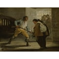 thumbnail image 2 of Francisco de Goya 18x14 Black Ornate Wood Framed Double Matted Museum Art Print Titled - The Threatens Frarria Pedro De Zaldivia with His Gun Maragato (C. 1806), 2 of 5