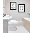 thumbnail image 2 of Trendy Decor 4U "Bathroom Guide to Procedures" Framed Wall Art for Bathroom, Wall Art Print for Home Decor, Bathroom Wall Art by Lettered & Lined, 2 of 2