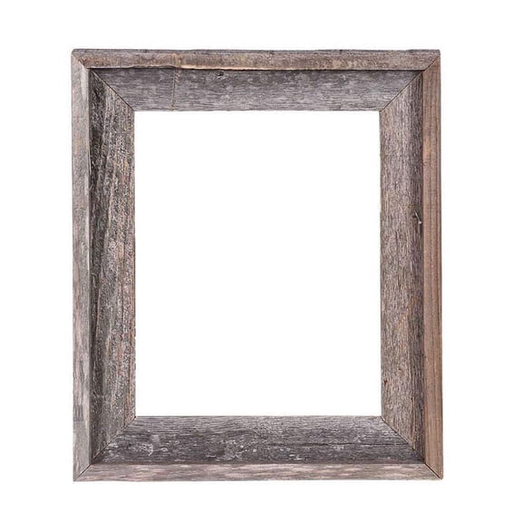 BARNWOODUSA Signature Reclaimed Rustic Barnwood Open Frame - No Glass or Back (8x10)