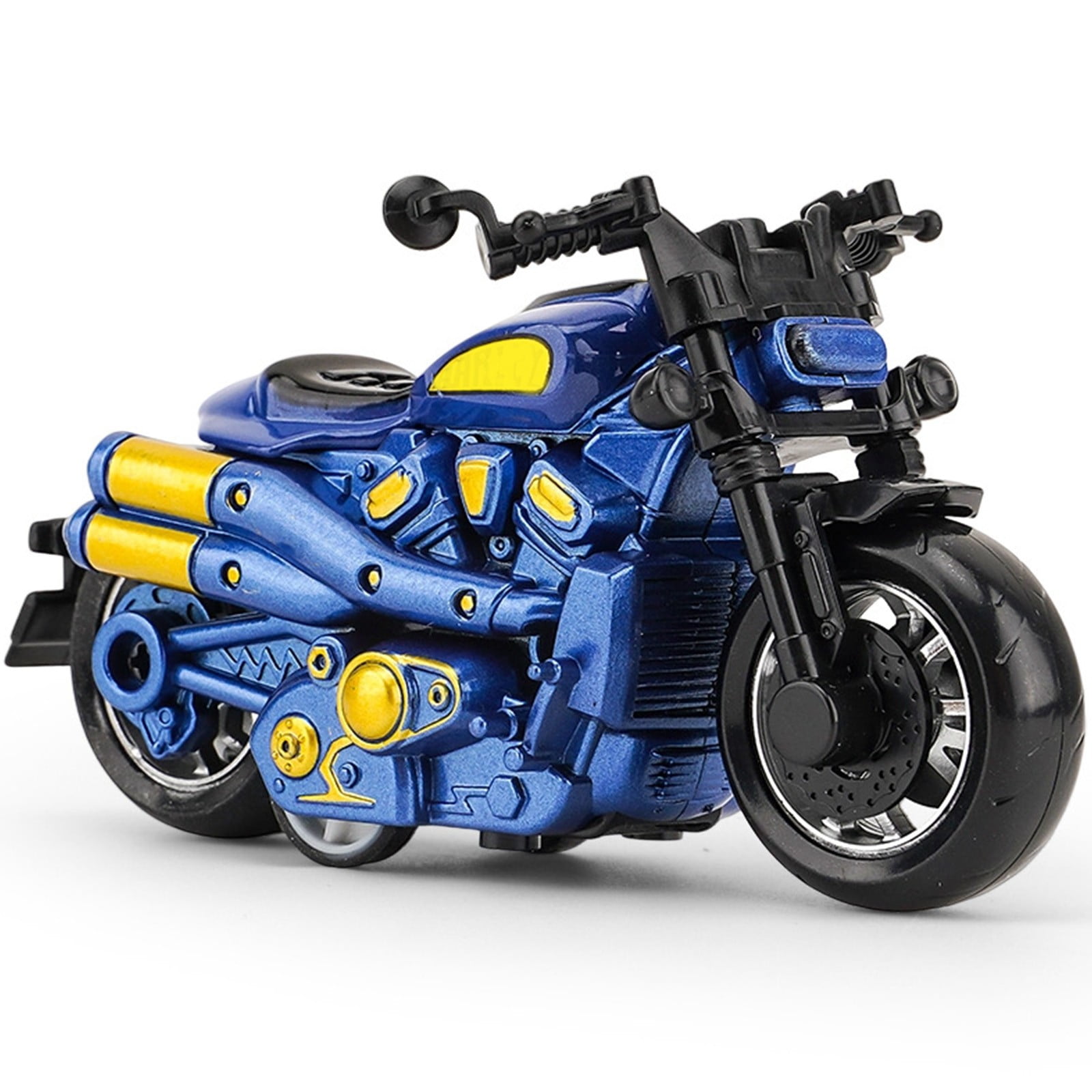 Simulation Alloy Power Motorcycle Toy Car, Pull Back Baby Car Toys for Toddlers 1-3 3-5, Christmas Stocking Stuffers for Kids, Holiday Christmas Birthday Gifts Party Favors, Goodie Bag, Blue