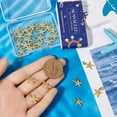 thumbnail image 2 of 1 Box 30Pcs Gold Starfish Charms Bulk Beach Theme Charm with Jump Ring Electroplated Alloy Summer Sea Star Ocean Animal Pendant Charm for DIY Making, 2 of 4