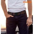 thumbnail image 2 of WHIPPY Men's Elastic Belt Non Metal Stretch Belt Nickel Free Web Belts for Jeans Pants Unisex, 2 of 5