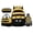 Cute Bee, variant on Yuyamidu Camo Cartoon Lizard 17 Inch School Backpack Set 4Pcs for Boys 2nd to 5th Grade, Elementary Kids Bookbag, Pencil Pouch and Water Bottle Bag for Daily Use Travel