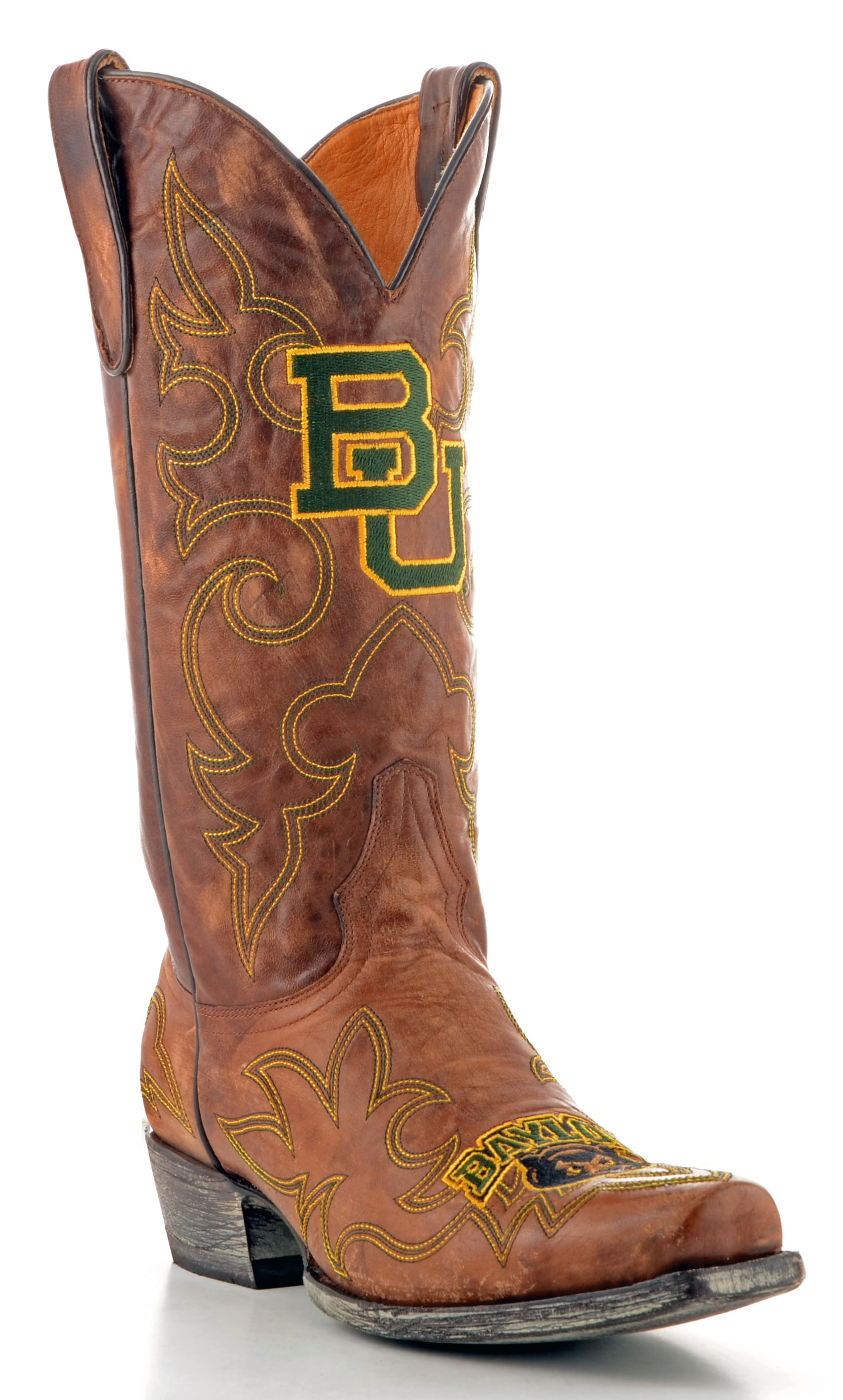Gameday Boots Mens Leather Baylor Cowboy Boots