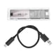 thumbnail image 1 of Caja disco duro SSD transparente M.2 PCI-E NVME M Clave B +M USB3.1 Tipo C, 1 of 9
