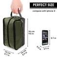 thumbnail image 4 of Toiletry Bag for Men Hanging Travel Dopp Kit Lightweight Water Resistant Small Shaving Bag Bathroom Cosmetic Organizer for Women, Army Green, 4 of 8