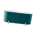 thumbnail image 2 of Soporte de bolas de hisopo de de 3 compartimentos, joyas cosméticas Verde Zulema Soporte para almohadillas de algodón, 2 of 8
