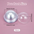 thumbnail image 2 of 24Pcs Half Ball Dome 3.1 Inch Clear Plastic Domes Candy Holder Shaker Domes Transparent Plastic Dimensional Dome Packing Covers, 2 of 9