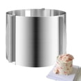 thumbnail image 4 of Cake Mold 6 to 12'' Adjustable Cake Ring Cake Baking Supplies Baking Rings Round Stainless Steel Decorating Bakeware Tools with Scaling for Mousse Baking Dessert Cake Making, 4 of 8