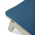 thumbnail image 5 of Cullen Outdoor Acacia Wood Chaise Lounge and Cushion Set, Light Gray and Blue, 5 of 10