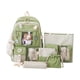thumbnail image 1 of Conjunto de mochila escolar para niñas, multiusos, ligera y con bolsillos laterales. Verde, 1 of 7