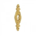 thumbnail image 6 of Renovators Supply Cast Brass Decorative Keyhole Cover Escutcheon Plate 3 3/16" H x 1" W. Faucet Plate Cabinet Door Key Plate Dresser Key Plate Door Hardware Locks Cover, 6 of 7
