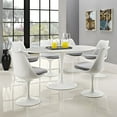 thumbnail image 6 of Modway Lippa 35" x 60" Oval Modern Wood Dining Table in White, 6 of 7