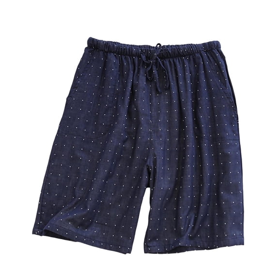 fatyb Mens Sleep Shorts with Pockets Casual Drawstring Comfortable Pajama Bottoms Loungewear for Men
