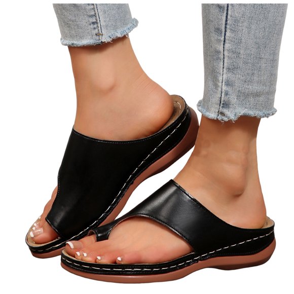 Orthopedic Sandals for Women 2025 Comfortable Arch Support Walking Flip Flops Arch Support Dress Slides
