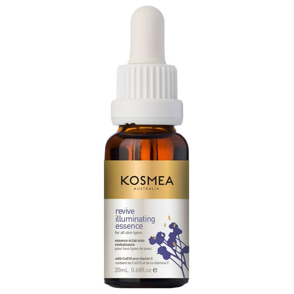 Kosmea Revive Illuminating Essence 20Ml Hydrating Face Oil For All Skin Types - Superfine Facial Oil - Vitamin C Oil For Face - Daily Routine Face Care Kit