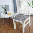 thumbnail image 3 of El Cojín de La Silla Del Asiento de La Fibra de Poliéster Del Cuadrado Al Aire Libre Suave Cómodo Rellena Las Gris Soledad Cojín para silla, 3 of 10
