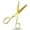 Gold Scissors, variant on Hair Scissors Stainless Steel Gold 7 inch
