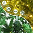 thumbnail image 5 of BN-LINK 6ft Artificial Pre-Lit Pencil Christmas Tree with 8 Lighting Modes, Slim Christmas Tree with 250 Lights, 680 Branch Tips & Metal Stand, Holiday Party Indoor/Outdoor Xmas Decoration, 5 of 7