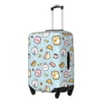 thumbnail image 2 of Wukai Rabbit Burger Coffee Elastic Luggage Cover: Personalized Protection for Your Suitcase - Fits 19~29-inch, Washable & Durable Travel Companion-Small, 2 of 8