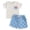 Aa45-Blue, variant on Toddler Boys Girls Fleece Pajama Set 6 9 12 18 24 Months Spring Tops+Pants Outfits Sleepwear Soft Comfy 2 Piece Loungewear Child PJS,Sizes 2-3 Years
