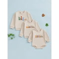 thumbnail image 2 of Big Middle Little Sibling Matching Outfit Long Sleeve Pullover Sweatshirt Romper Toddler Baby Announcement Clothes, 2 of 8