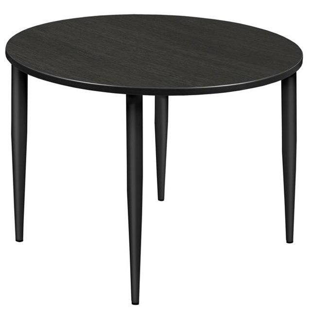 Regency TPL48RNDAGBK Table Basse Ronde Conique de 48 Po - Gris Cendré et Noir