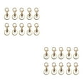 thumbnail image 1 of kurtrusly 10pcs/set Sturdy And Durable Keychains Lobster Clasps Swivel Hooks And Variety KC Gold 2Set, 1 of 6