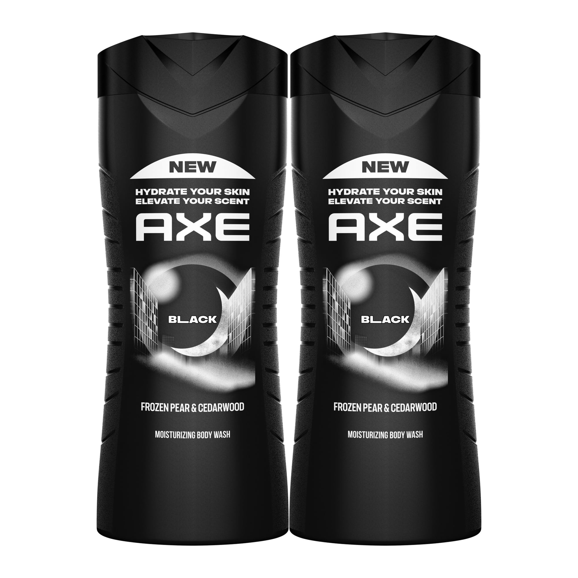AXE Body Wash Moisturizing Black Paraben-Free & Sulfate-Free ,16 fl oz Twin Pack
