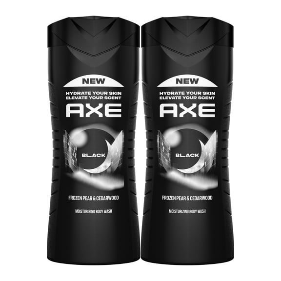 AXE Body Wash Moisturizing Black Paraben-Free & Sulfate-Free ,16 fl oz Twin Pack