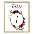 thumbnail image 1 of Darling Souvenir Double Sided Print Floral Table Numbers Wedding Reception Decorative Table Top Cards-5" x 7" (1 to 30), 1 of 4