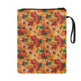 thumbnail image 2 of HELLHERO Zipper Bag Gift Bag Easy Carry Book Case with Zipper Polyester Fabric Protector Wrap Bag Decorative Design for Bible Librarian 11.4 Inch X 8.66 Inch, Autumn Pumpkin Leaves, 2 of 8