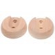 thumbnail image 2 of 2pcs Shower Curtain Rod Flanges Curtain Rod Bracket Wood Curtain Rod Holders, 2 of 4