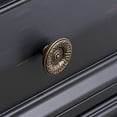 thumbnail image 5 of Roundhill Furniture Vintage Black Wood Bedroom Set, Queen Panel Bed, Dresser, Mirror, 2 Nightstands, 5 of 8
