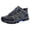 Grey, variant on Sneakers for Men Outdoor Mountaineering Hiking Flat Bottom Lace Up Running Shoes Size 8.5