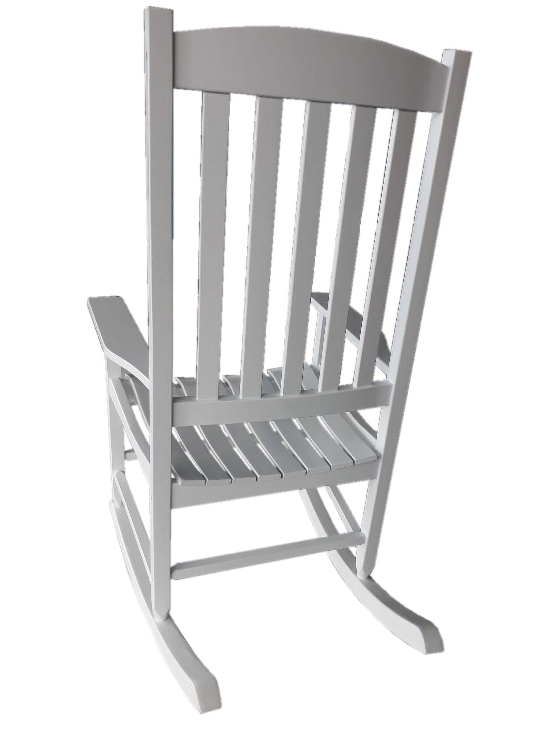 Mainstays Outdoor Wood Porch Rocking Chair, White