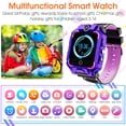 thumbnail image 2 of SHANNA 4G Kids Watch Phone with Dual ​Camera, Kids Smart Watch for Girls Boys, IP67 Waterproof, 2-Way Calls, GPS SOS Video &Voice Chat, Wrist Watch for Kids Aged 3-14 Birthday Gifts (Purple), 2 of 9